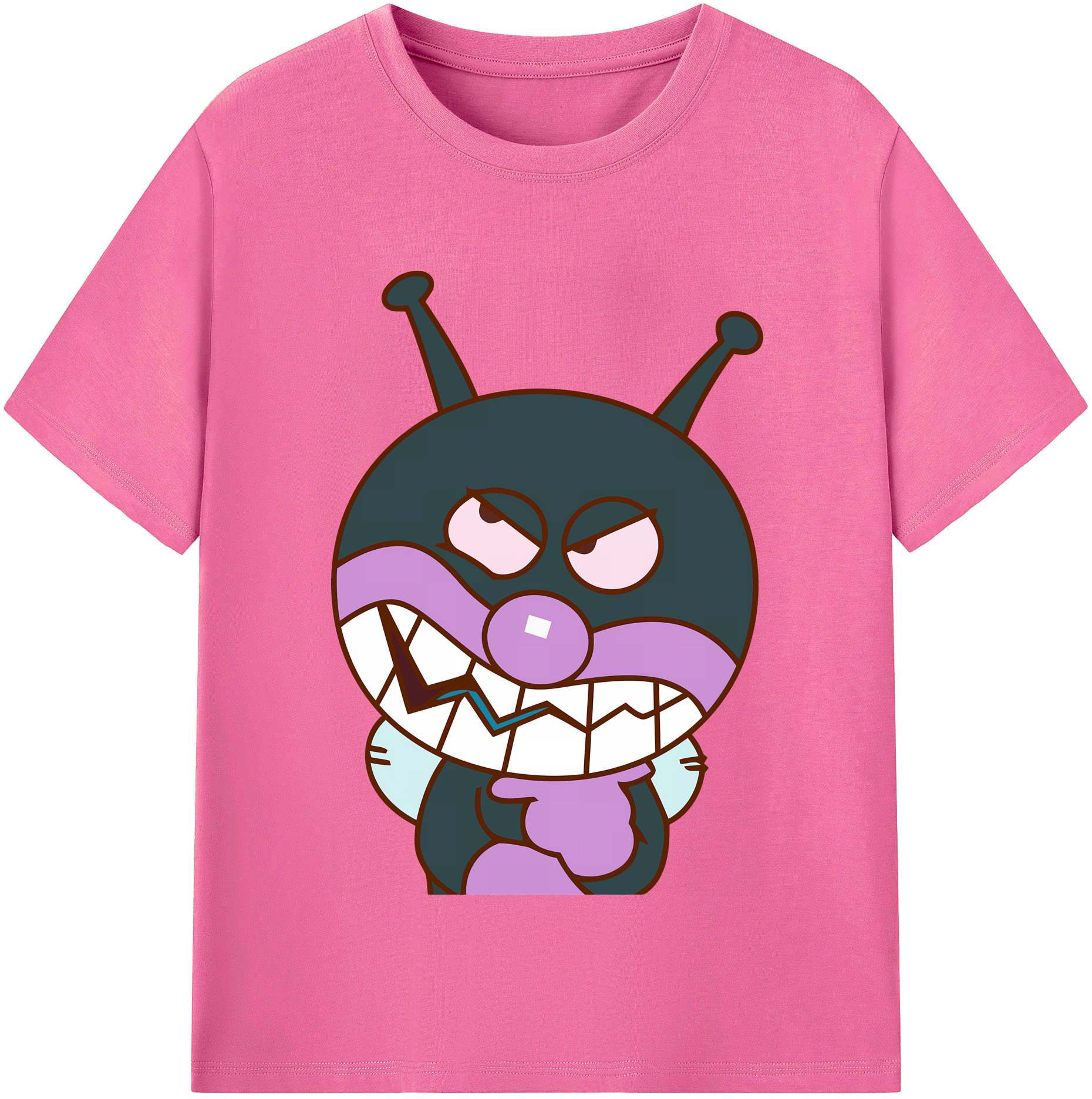 （画像用） アンパンマン Anpanman レディースカジュアルプリントTシャツ（綿100％）